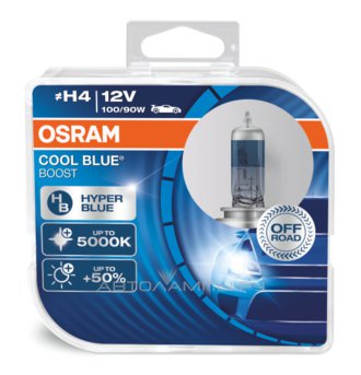 H4 12V-100/90W (P43t) (-. ) Cool Blue Boost (2) DuoBox 62193CBB-HCB