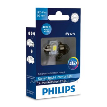 Philips C5W Festoon T14x30 4000K X-tremeVision LED